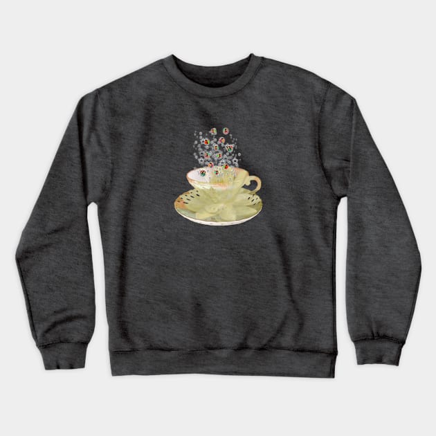 Bubbly Tea Crewneck Sweatshirt by maryhiroseartworks